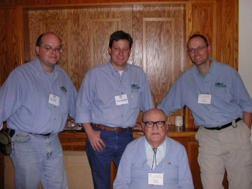 Three of us - and George Harvey Three of us - and George Harvey