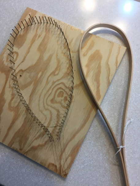 The profile and the steamed frame The profile and the steamed frame